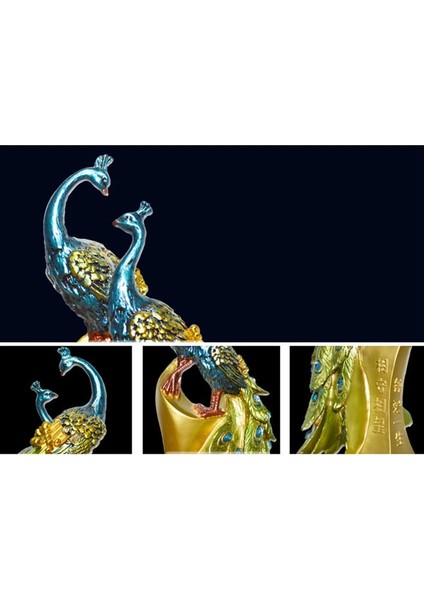 1 Adet Tavuskuşu Süs Reçine Zanaat Tavuskuşu Ev Dekorasyon Süsleme (Yurt Dışından) modelleri