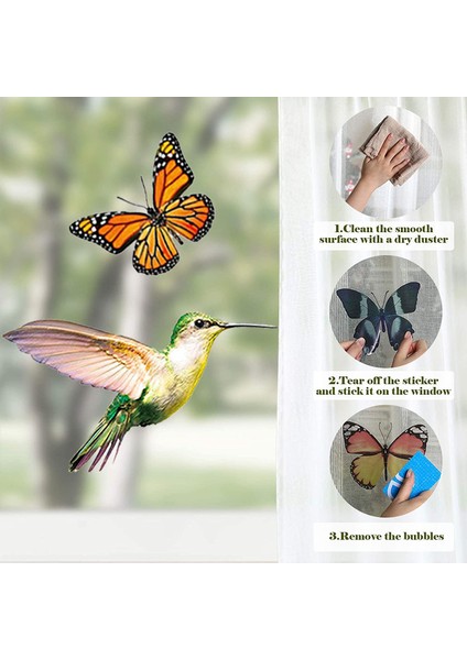 26 Adet Kuş Kelebek Pencere Tutunur Pencere Çıkartmaları Dekor Çıkartmaları (Yurt Dışından) fırsatları