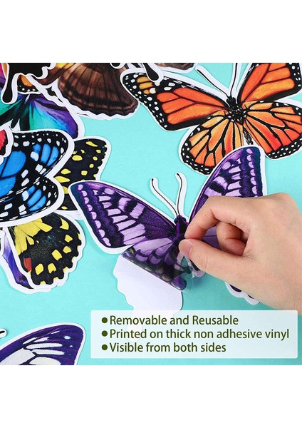 26 Adet Kuş Kelebek Pencere Tutunur Pencere Çıkartmaları Dekor Çıkartmaları (Yurt Dışından) indirimleri