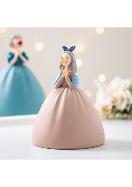 Ev Dekorasyonu Iskandinav Tarzı Kabarcık Kız Heykel Yaratıcı Hediye (Pembe) (Yurt Dışından) modelleri