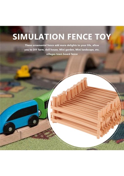 20 Adet Mini Çit Plastik Bahçe Çit Oyuncakları Peri Bahçe Çit Panelleri (Yurt Dışından)