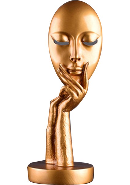 Insan Meditatörler Soyut Bayan Reçine Heykelleri, Ev Dekoratif, Altın (Yurt Dışından)