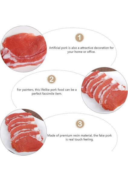 Adet Sahte Pişmiş Taze Domuz Simülasyon Kabine Masa Dekorasyonu (Yurt Dışından) modelleri