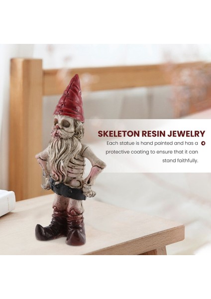 Erkek ve Kadın Kırmızı Şapka Kafatası Canavar Kemik Reçine Süsler B (Yurt Dışından) indirimleri