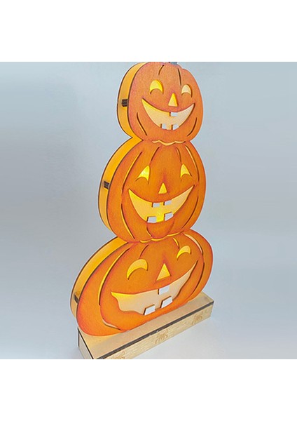 Ahşap Cadılar Bayramı Balkabağı Süslemeleri Ev Masa Aydınlık Dekorasyon (Yurt Dışından) fırsatları