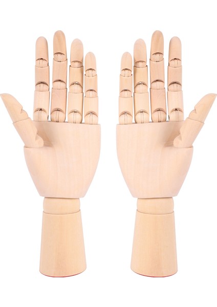 7inç Ahşap Karşılıklı Sol/sağ Manken (Sol+Sağ El) (Yurt Dışından)