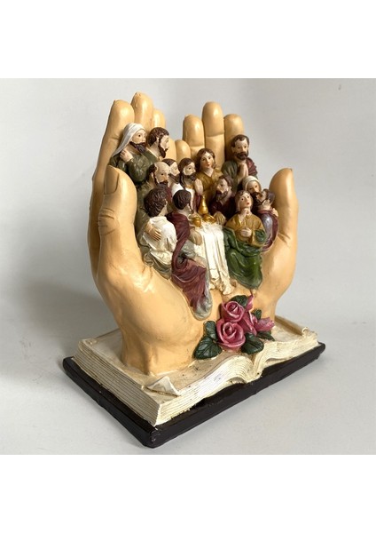 Son Akşam Yemeği Sahne Katolik Heykelcik Dekor Dekoratif Hediye-A (Yurt Dışından) fiyatları