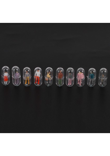 10 Adet/grup Şeffaf Kabuk Plastik Hap Konteyner Hap Kutuları Şişe (Yurt Dışından) modelleri