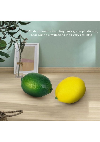 Yapay Limonlar ve Misket Limonları Ev Mutfağı Için Dekoratif Sahte Meyveler (Yurt Dışından) indirimleri