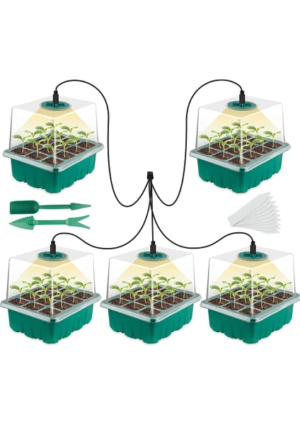 Tohum Tepsisi Seti, Sera Yetiştirme Için Bitki Çimlenme Başlangıç Seti (Yurt Dışından)