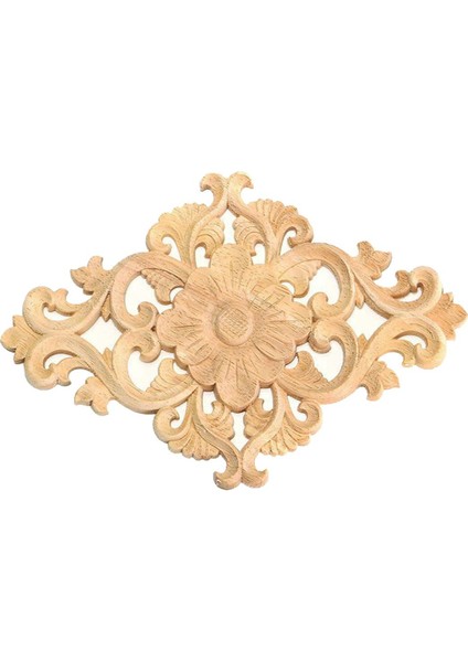 21*15CM Ahşap Oymalı Boyasız Onlay Aplike 2ADET (Yurt Dışından)