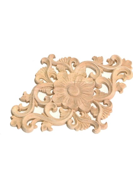 21*15CM Ahşap Oymalı Boyasız Onlay Aplike 2ADET (Yurt Dışından)