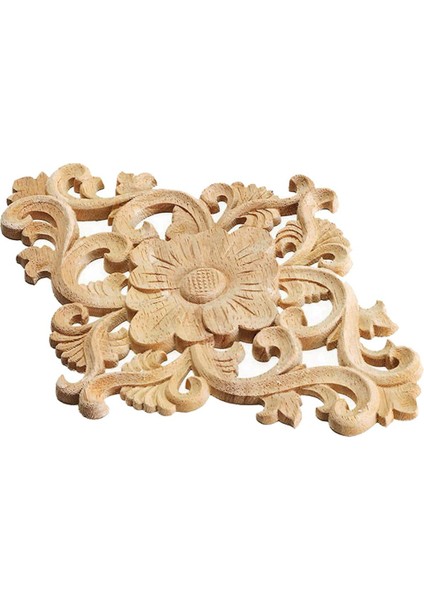 21*15CM Ahşap Oymalı Boyasız Onlay Aplike 2ADET (Yurt Dışından)