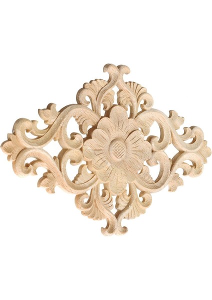 21*15CM Ahşap Oymalı Boyasız Onlay Aplike 2ADET (Yurt Dışından)