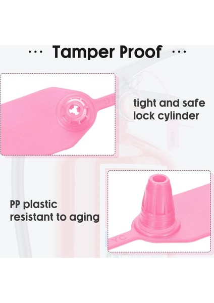 1000 Adet Plastik Sabotaj Contaları Yangın Söndürme Etiketleri Pembe (Yurt Dışından) fırsatları