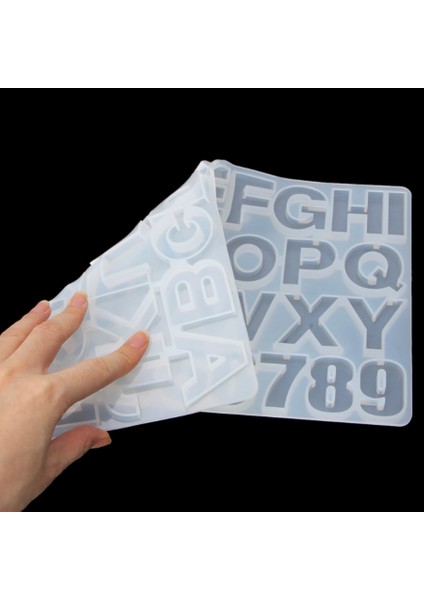 36 Adet Yapma Aracı Alfabe Harfler Sayılar Dıy Silikon Kalıp (Yurt Dışından)