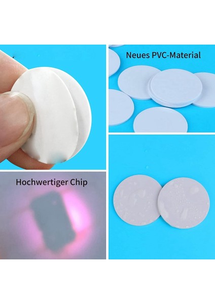 50 Adet NTAG215 Etiket Nfc Para Kartları, Boş Yeniden Yazılabilir Nfc 215 Etiketi 25MM (Yurt Dışından) fırsatları