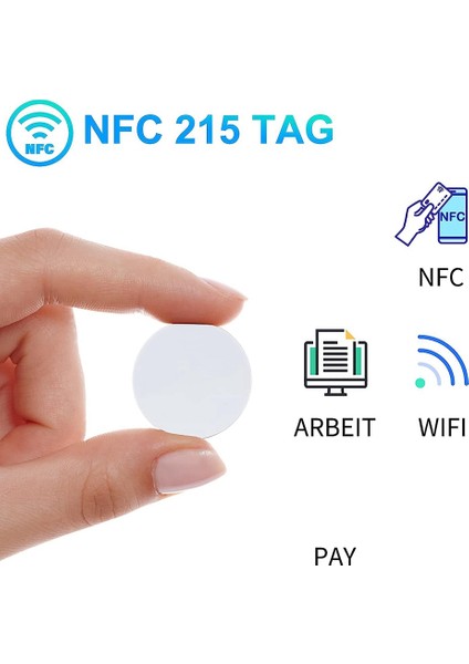 50 Adet NTAG215 Etiket Nfc Para Kartları, Boş Yeniden Yazılabilir Nfc 215 Etiketi 25MM (Yurt Dışından) indirimleri