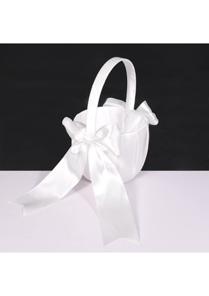 Çiçek Kızları Için 2 Paket Düğün Sepeti Sevimli Saten Çiçek Kız Sepeti (Yurt Dışından) fiyatları