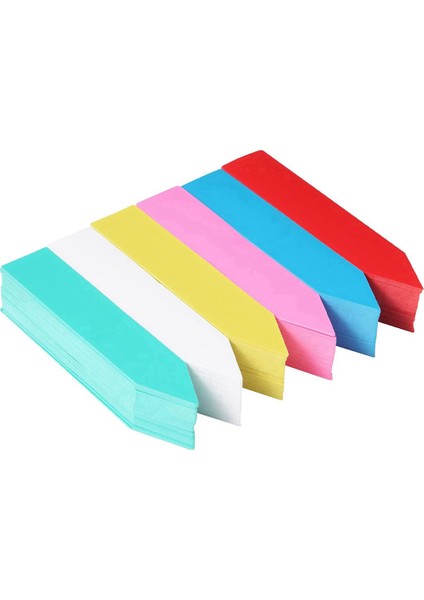 300 Adet Plastik Fabrika Fidanlık Bahçe Etiketleri 6 Renk 4 Inç (Yurt Dışından)