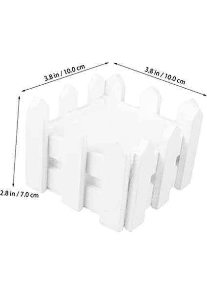 Adet Mini Pot Mini Plastik Kaplar Beyaz Ekici Minik Bitki Tutucu (Yurt Dışından)
