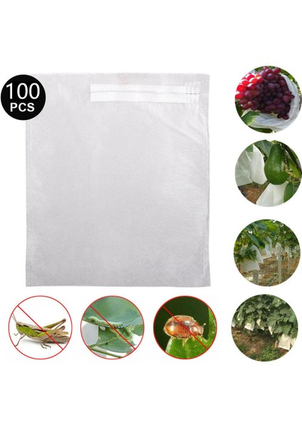 100PCS Bahçe Tesisi Meyve Örtüsü Net Örgü Çantayı Böceklere Karşı Koruyun (Yurt Dışından) fırsatları