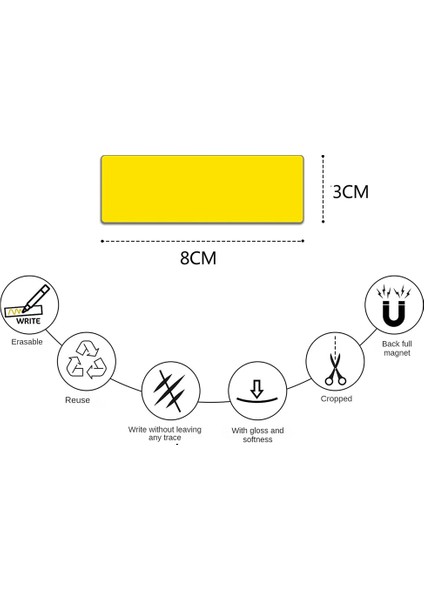 60 Paket Kuru Silme Manyetik Etiketler Mıknatıslar Etiket (Yurt Dışından) fırsatları