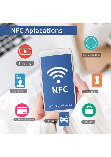 100 Adet Nfc NTAG216 Etiket NTAG216 Nfc Etiketleri (Yurt Dışından)