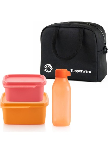 x Peppycooky Set 4 Termal Çantalı Yemek Taşıma ve Beslenme Seti