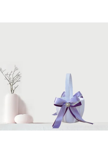 2 Adet Çiçek Sepeti Gül Yay Kurdele Bağı Düğün Gelin Çiçek Sepeti (Yurt Dışından) fırsatları