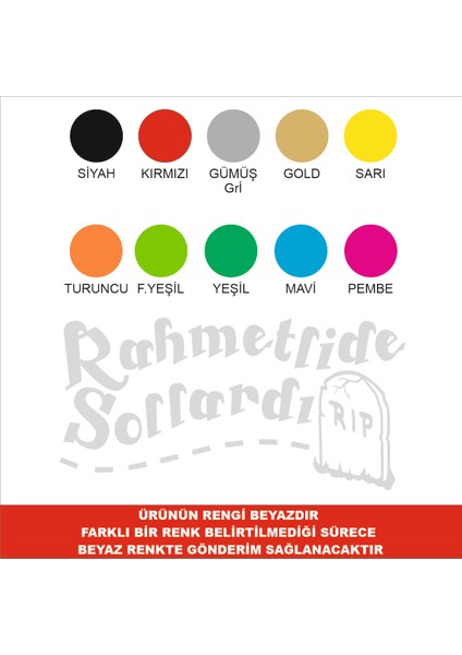 Rahmetli Sollardı Sticker