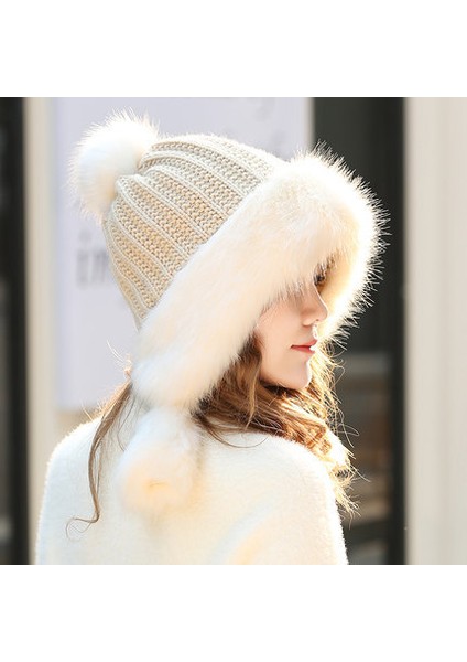 Şapka Kadın Sonbahar ve Kış Pembe Rüzgar Geçirmez Sıcak Pamuklu Şapka Kalınlaşmış Kadife Örme Şapka Kulak Koruyucu AZ1009 Gri Tek Boyut (Yurt Dışından) modelleri