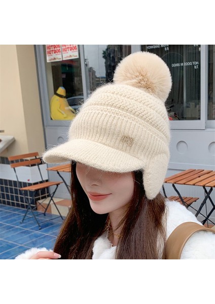 Kadınlar Için Sonbahar ve Kış Yün Şapka, Kore Versiyonu, Modaya Uygun, Çok Yönlü, Artı Kadife, Kalınlaştırılmış, Sıcak, Kulak Koruyucu Ördek Dili Pamuklu Şapka, Dış Mekan Örme Şapk (Yurt Dışından) fiyatları