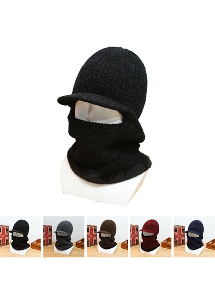 Yeni Kış Dış Mekan Sıcak Pamuklu Şapka, Rüzgar Geçirmez Boyun Koruyucusu ve Yüz Koruyucusu, Örme Yün Şapka, Erkek Gri Tek Beden Herkese Uyar (Yurt Dışından) fiyatları