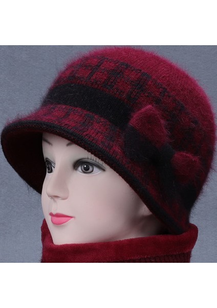 Kış Kalınlaşmış Sıcak Şapka Yünlü Pamuklu Şapka Örme Şapka Kırmızı (Tek Parça Şapka) Tek Boyut (Yurt Dışından) fiyatları