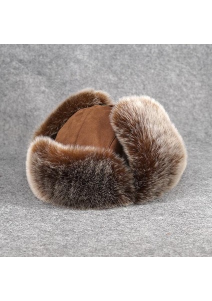 Sonbahar ve Kış Yeni Şapka Kuzeydoğu Kalınlaşmış Kadife Kulak Koruyucu Soğuk Geçirmez Pamuklu Şapka Açık Büyük Şapka Kulak Kayak Şapkası Erkek ve Kadın Deve L (58-60 Cm) (Yurt Dışından) modelleri