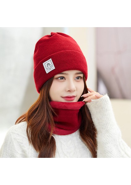 Şapka Kadın Kış Kadife Kalınlaşma Kore Tarzı Yün Şapka Sonbahar ve Kış Seti Baotou Pamuklu Şapka Sıcak Kadın Örme Şapka Erkek Bej Şapka ve Atkı (Yurt Dışından) fiyatları