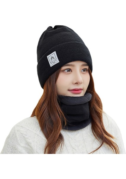 Şapka Kadın Kış Kadife Kalınlaşma Kore Tarzı Yün Şapka Sonbahar ve Kış Seti Baotou Pamuklu Şapka Sıcak Kadın Örme Şapka Erkek Bej Şapka ve Atkı (Yurt Dışından) indirimleri