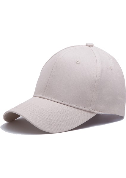 Saf Pamuklu Beyzbol Şapkası Sivri Uçlu Şapka Sarı M (56-58CM) (Yurt Dışından)