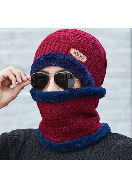 Şapka Erkek Kış Kadife Kalınlaşmış Örme Şapka Sonbahar ve Kış Baotou Pamuklu Şapka Sıcak ve Modaya Uygun Kore Versiyonu Siyah (Yurt Dışından) fiyatları