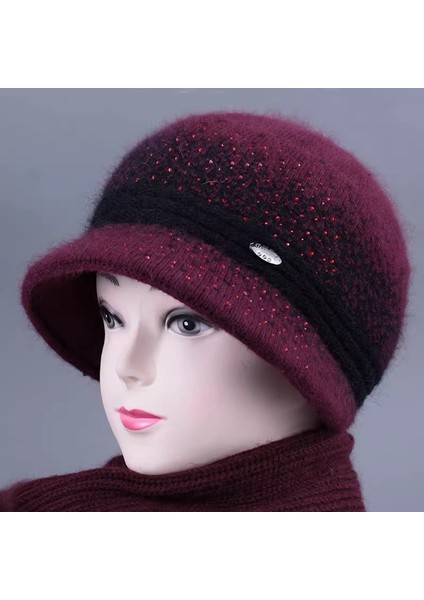 Anneler Için Şapkalar, Sonbahar ve Kış Örme Sıcak Yün Şapkalar, Artı Kadife Büyükanne Havza Şapkaları, Yaşlı Bayan Pamuklu Şapkalar, Taro Rengi Bireysel Şapkalar, Herkese Uyan Tek (Yurt Dışından) modelleri