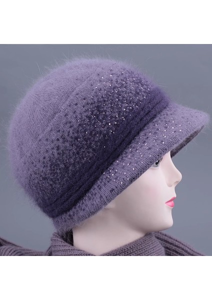 Anneler Için Şapkalar, Sonbahar ve Kış Örme Sıcak Yün Şapkalar, Artı Kadife Büyükanne Havza Şapkaları, Yaşlı Bayan Pamuklu Şapkalar, Taro Rengi Bireysel Şapkalar, Herkese Uyan Tek (Yurt Dışından) fırsatları