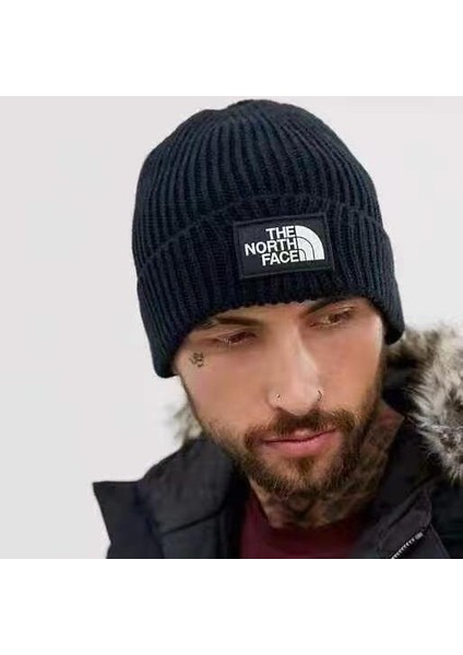 Gündelik Yün Şapka Kalınlaşmış Sıcak Örme Şapka Kulak Koruyucu Şapka Kış Açık Pamuklu Şapka Erkek ve Kadın Kayak Anti-Soğuk Şapka Siyah [tnf Soğuk Şapka] Bir Boyut (Yurt Dışından)
