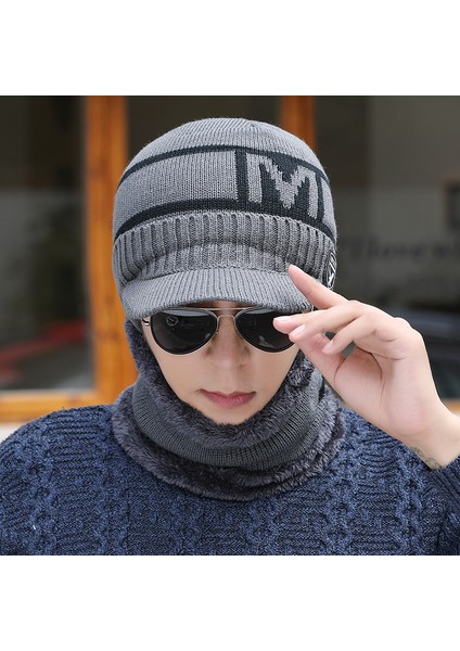 Yeni Şapka Erkek Kış Kalınlaşmış Sıcak Örme Yün Şapka Sonbahar ve Kış Kore Tarzı Artı Kadife Soğuğa Dayanıklı Bisiklet Pamuklu Şapka Siyah Tek Şapka Tek Beden Herkese Uyar (Yurt Dışından) modelleri