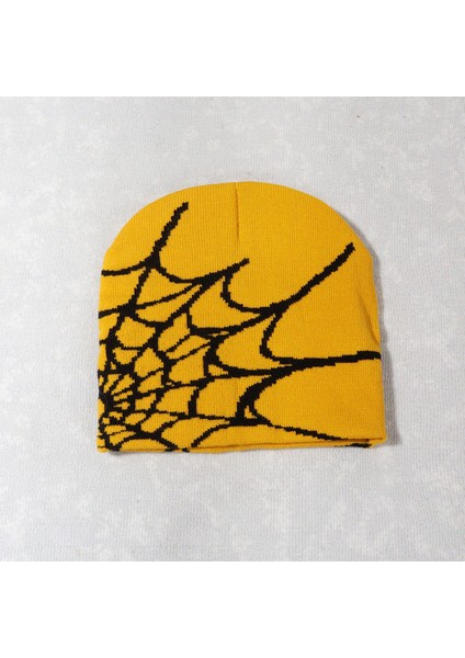 Örme Şapka Avrupa ve Amerika Şapka Trendi Yeni Kazak Örümcek Ağı Y2K Jakarlı Erkek ve Kadın Şapkası Gri ve Siyah Tek Beden Herkese Uyar (Yurt Dışından) fırsatları