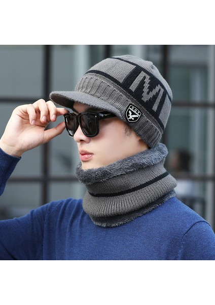 Erkek Şapka Kış Gençlik Sıcak Kalınlaşmış Örme Yün Şapka Kore Tarzı Moda Artı Kadife Sonbahar ve Kış Pamuklu Şapka Soğuğa Dayanıklı Ördek Dili Kahverengi M (56-58CM) (Yurt Dışından) fırsatları