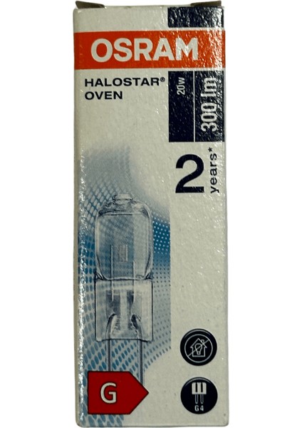 64428 20W 12V 2800K (Sarı Işık) Owen G4 Duylu Fırın Ampulü (2 Adet) fiyatları