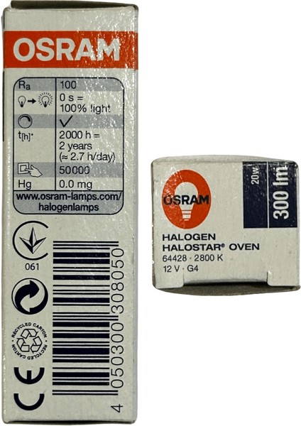 64428 20W 12V 2800K (Sarı Işık) Owen G4 Duylu Fırın Ampulü (2 Adet) fırsatları