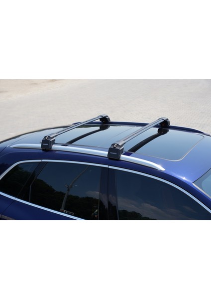 Volvo XC60 2023 2024 2025 Siyah Kilitli Ara Atkı Taşıyıcı Çıta Bar