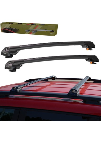 Subaru Forester 2023 2024 2025 Siyah Kilitli Ara Atkı Taşıyıcı Çıta Bar